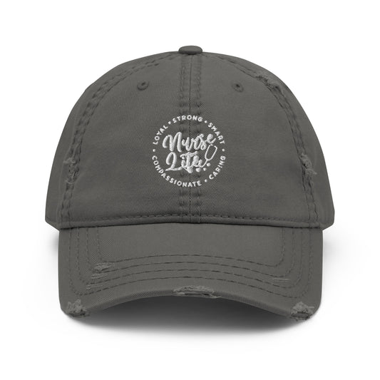 Nurse Life Distressed  Hat