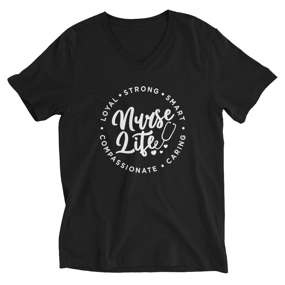 Nurse Life Unisex Short Sleeve V-Neck T-Shirt