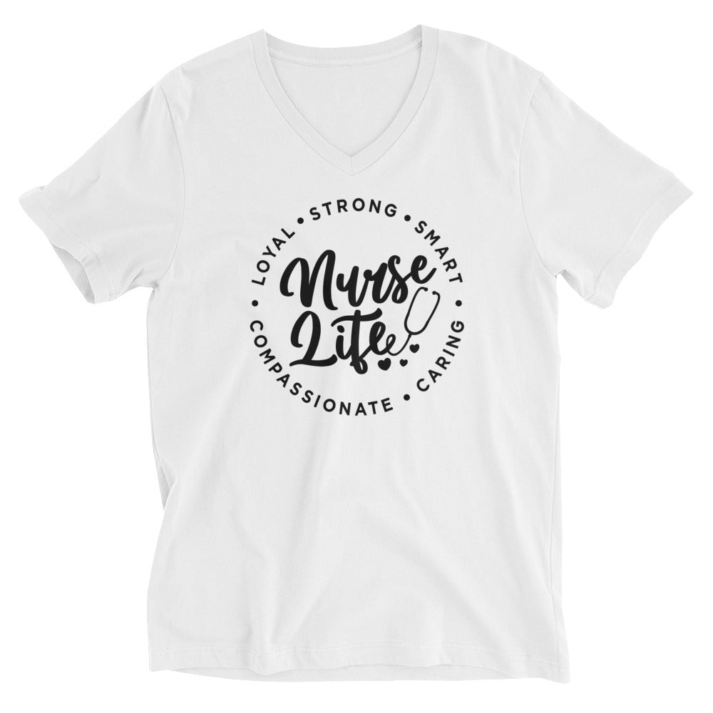 Nurse Life Unisex Short Sleeve V-Neck T-Shirt