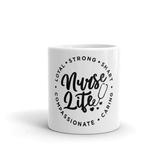 Nurse Life Glossy Mug White